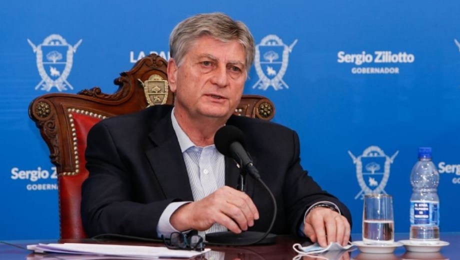 Sergio Ziliotto, gobernador de La Pampa. 