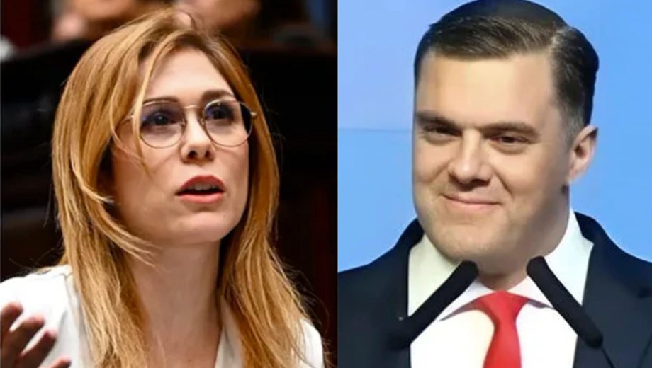 La diputada Lilia Lemoine y el influencer libertario Daniel Parisini.