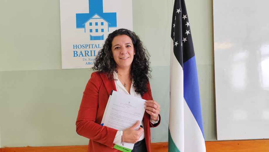 La técnica radióloga Myrna Lamberto asumió en la dirección del hospital de Bariloche. Gentileza