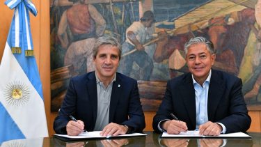 Rolando Figueroa celebró junto a Luis Caputo el anuncio de líneas de financiamiento para obras en Neuquén