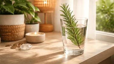 Ritual del día: el ritual del vaso de agua y romero para limpiar tu energía