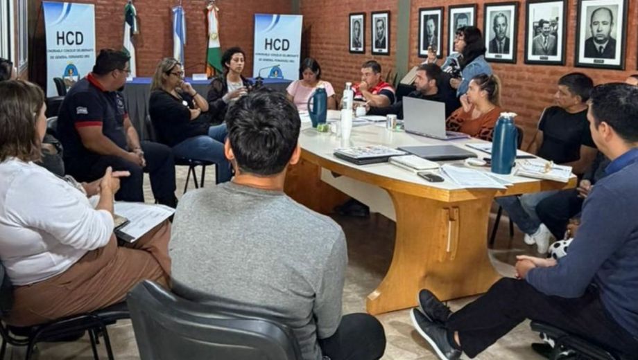 Comisión del Concejo Deliberante de Fernández Oro, martes 17 de marzo. (foto: gentileza).