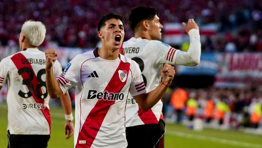 Tomás Galván metió su primer gol en River. (Foto: Maxi Failla - Clarín Fotos)
