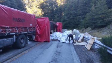 Volcó un camión en Cardenal Samoré: el paso a Chile desde Neuquén está habilitado, piden circular con precaución