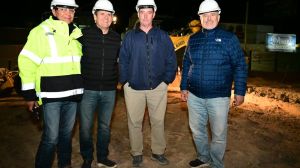 Obra en Avenida Mosconi: así avanzan los trabajos por la noche sobre la exruta 22 de Neuquén