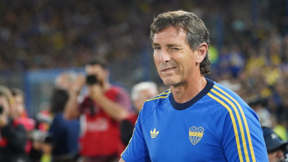 Úbeda ganó su segundo Superclásico seguido como DT de Boca. (Foto: Marcelo Carroll - Clarín Fotos)