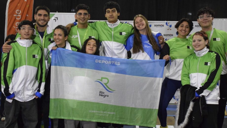 La delegación rionegrina y una brillante actuación en los Juegos de la Integración Patagónica en Tierra del Fuego. (Foto: Gentileza)