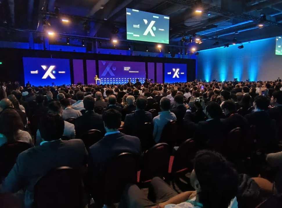 Javier Milei en el cierre de Expo EFI