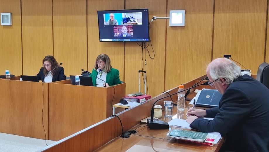 La audiencia realizada el lunes en la que se planteó el acuerdo de juicio abreviado.
