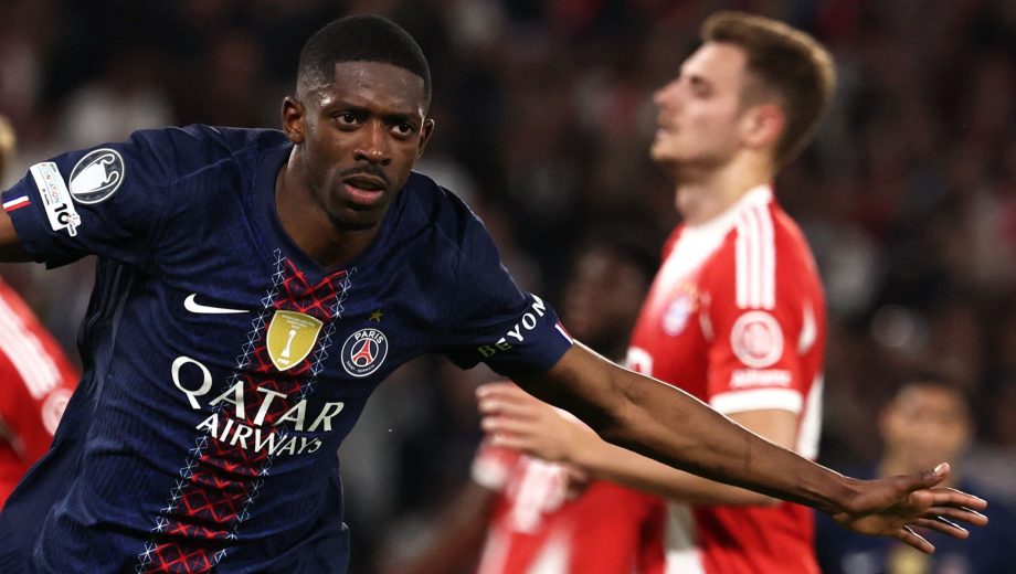 El balón de oro Dembélé aportó dos goles y una asistencia en la victoria ante Bayern Múnich. (AFP)