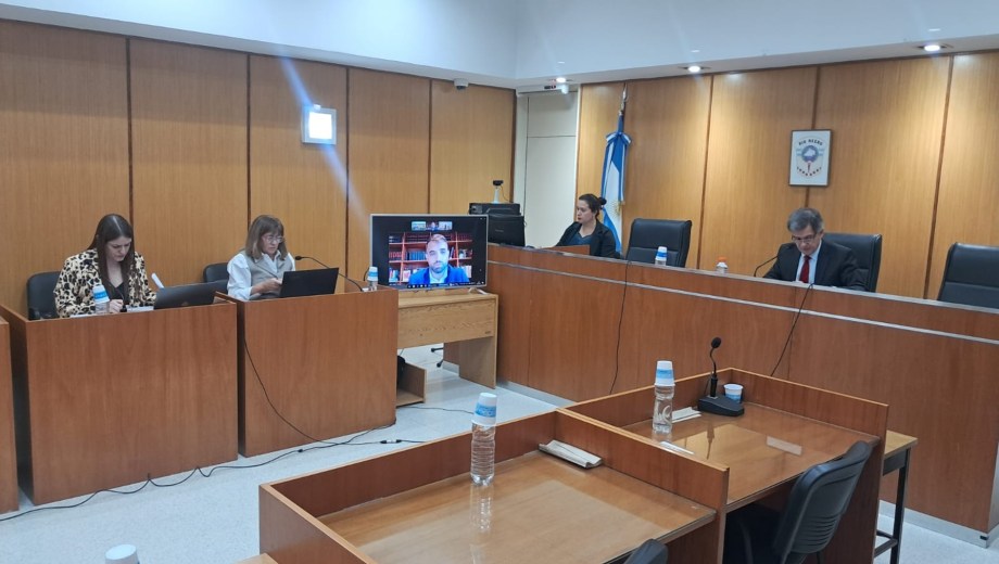 La audiencia que se llevó adelante este martes en los tribunales de Roca.