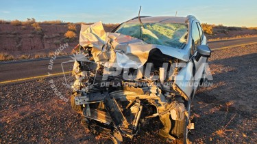 Un choque sobre la Autovía Norte complicó el tránsito entre Plottier y Neuquén: uno de los conductores se «encandiló por el sol»