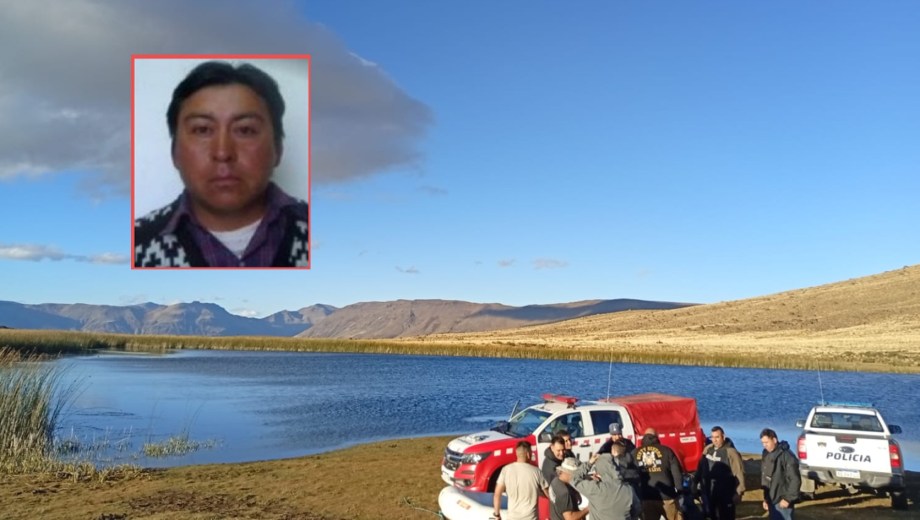 Personal policial durante los rastrillajes en el área cordillerana.