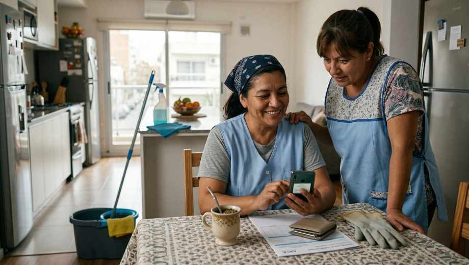 Sueldo de empleadas domésticas en abril 2026: escala vigente y día clave para el sector.-