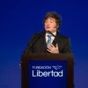 Imagen de Milei en la Fundación Libertad: repudió el ataque a Trump y aseguró que "lo peor ya pasó" a pesar de los ataques políticos al programa