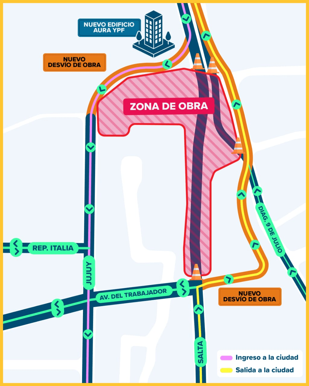 Mapa del Acceso Norte: guía completa de desvíos y cómo son los cortes ...