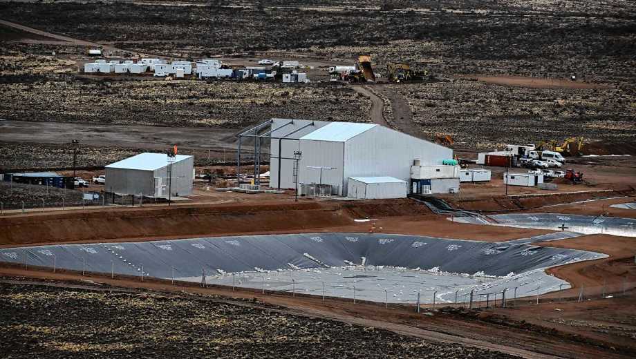 El proyecto Calcatreu está operativo cerca de Jacobacci. Foto: Chino Leiva