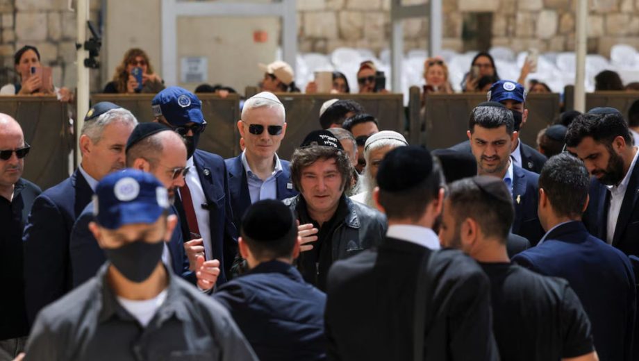 Javier Milei en Israel