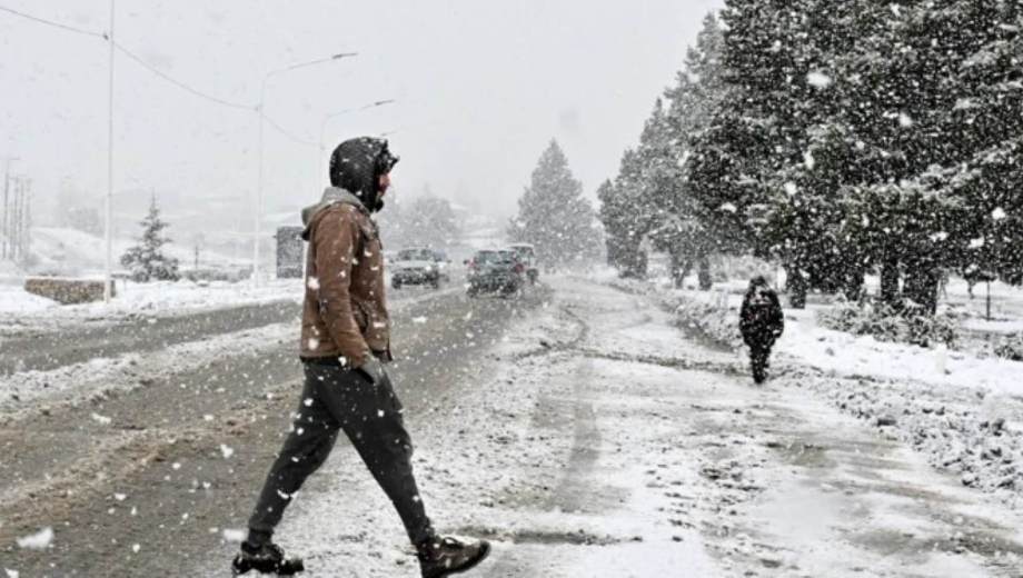 Nieve en la cordillera este lunes. Foto: Archivo. 