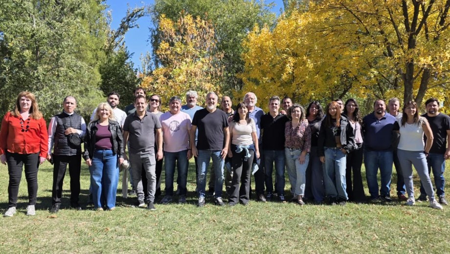 El primer encuentro fue con dirigentes de Alto Valle y Valle Medio. Foto: gentileza.