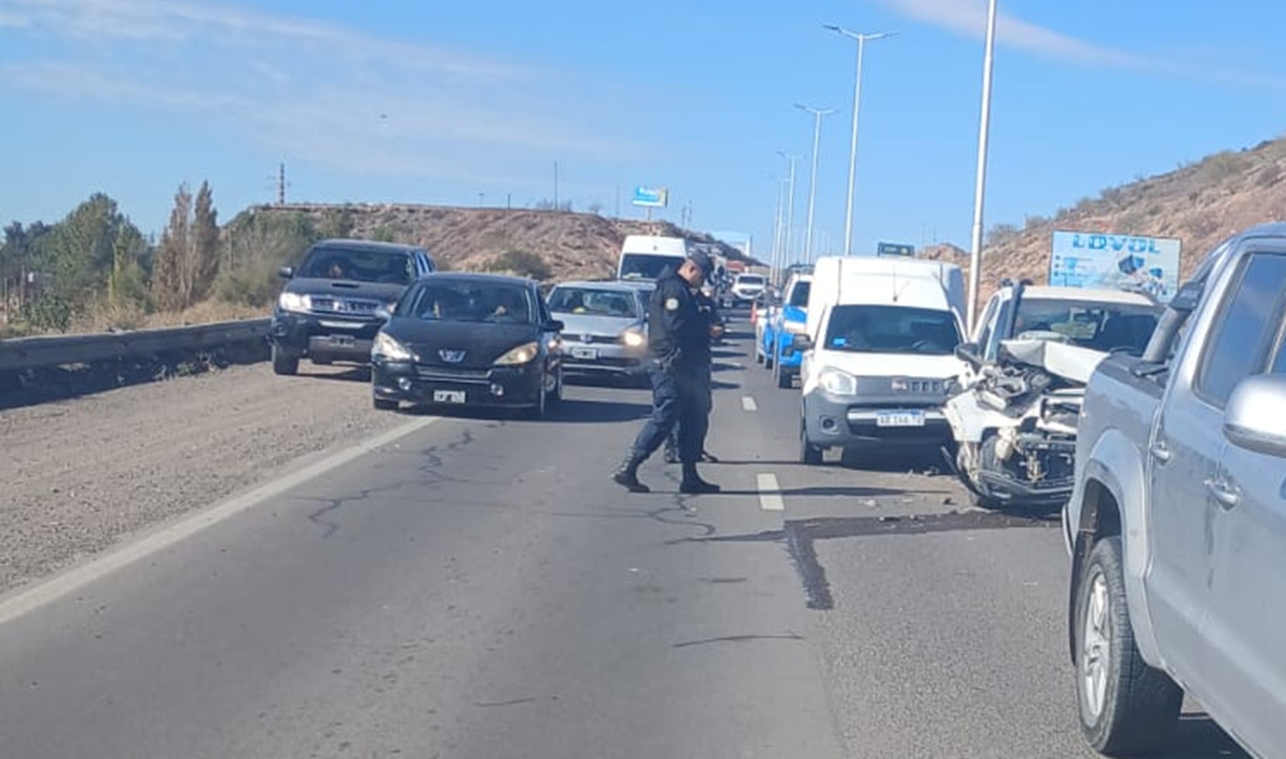 Choque en cadena en la Ruta 7 generó demoras entre Neuquén y Centenario ...