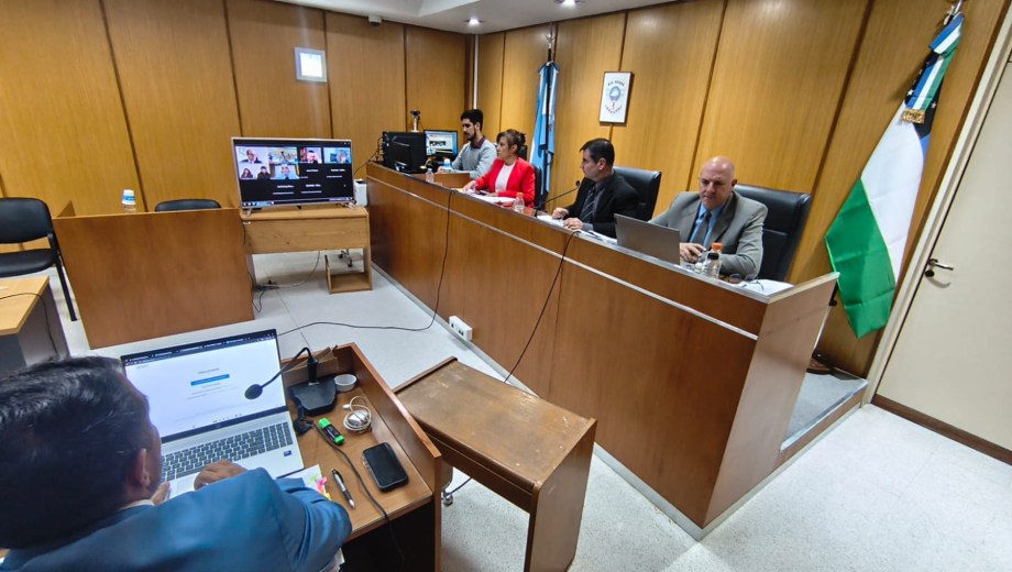 El debate se realiza en modalidad híbrida y reúne testimonios sobre la mecánica del impacto fatal. Foto MPF de Roca.