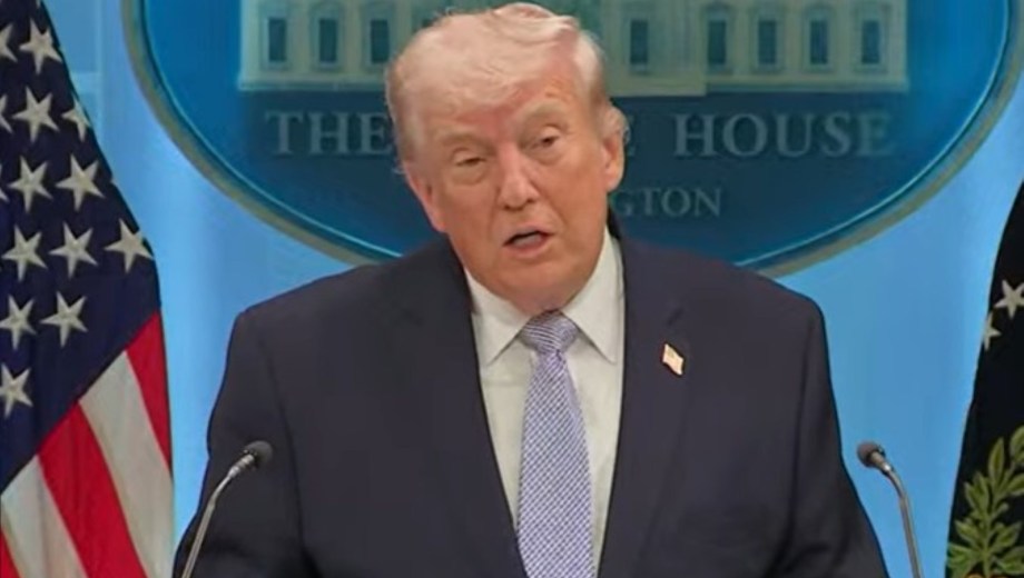 Donald Trump, presidente de Estados Unidos. Foto: Captura video. 