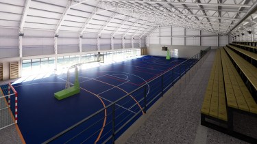 Río Negro licita la terminación del Polideportivo de Barda del Medio, una obra esperada por la comunidad