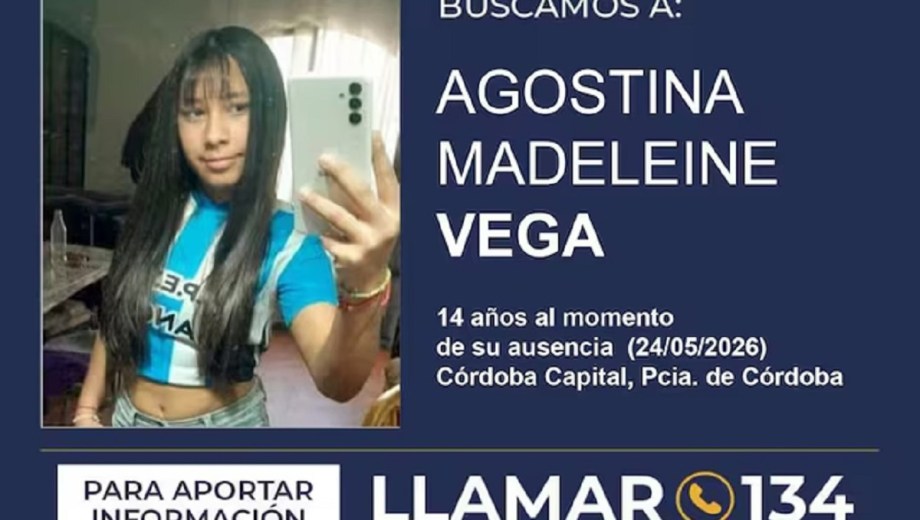 Desaparición de Agostina Vega: convocan a una marcha en Córdoba. 