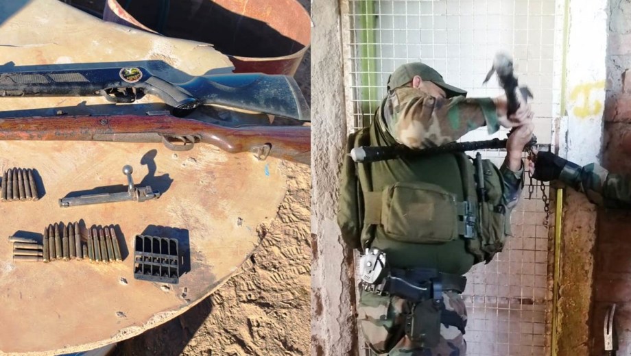 Operativo policial se realizó en una zona rural de Allen.