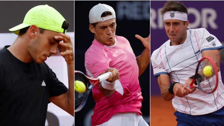 Cerúndolo, Báez y Tomás Etcheverry fueron eliminados de Roland Garros 2025 en primera ronda.