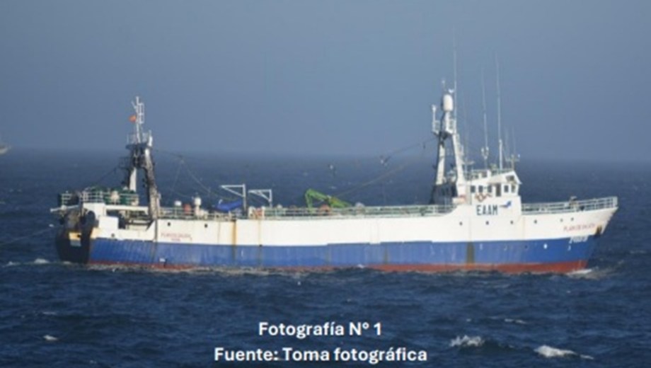 Las maniobras registradas fueron compatibles con pesca por arrastre. Foto: gentileza.
