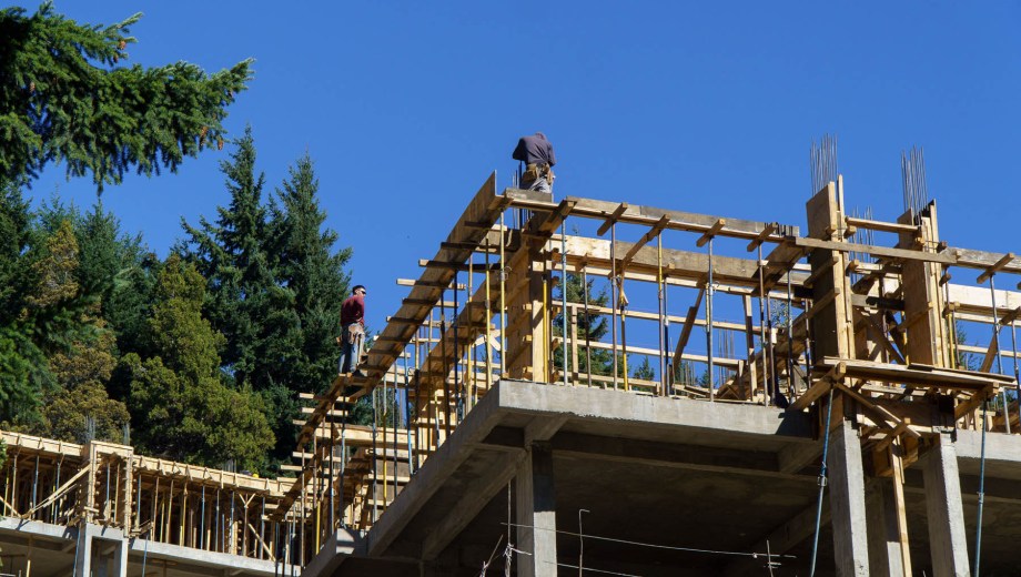 En Bariloche, hubo un repunte en el sector de la construcción en el último trimestre. Foto: Archivo. 