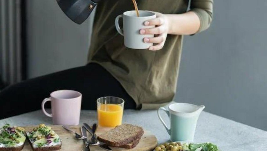Bebidas en el desayuno.