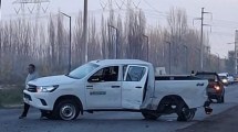 Imagen de Fuerte choque entre dos camionetas en la Ruta 69 de Río Negro a la altura de Campo Grande