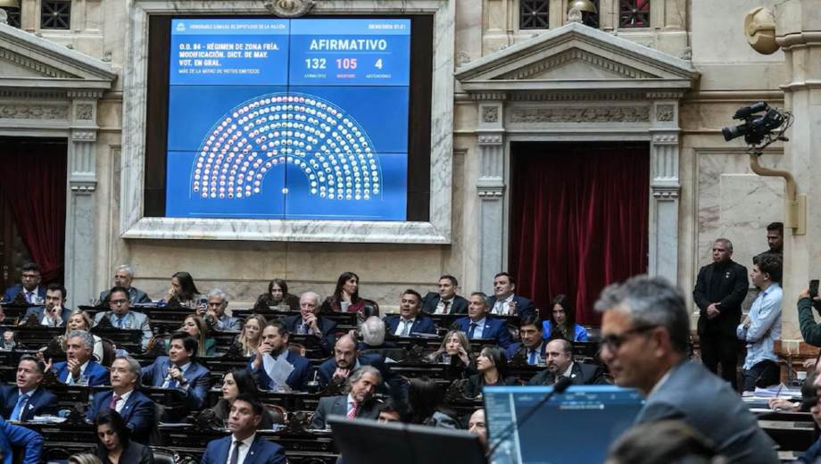 Diputados aprobó la reforma de la Zona Fría. 