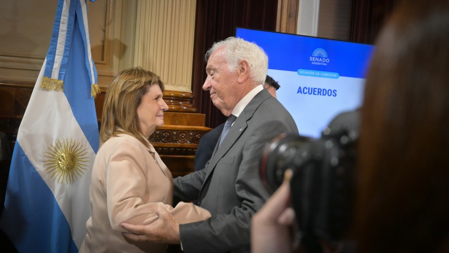Patricia Bullrich cruzó los reproches de la oposición y defendió la trayectoria de más de 50 años de Carlos Alberto Mahiques. (Foto: Clarín Fotografía)