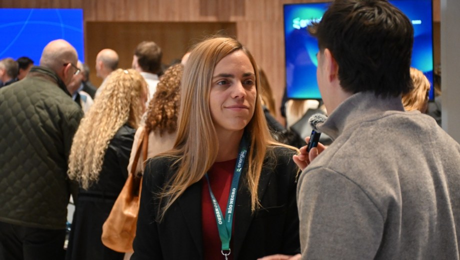 María Emilia Soria en las jornadas desarrolladas en Neuquén. Foto: Flor Salto.
