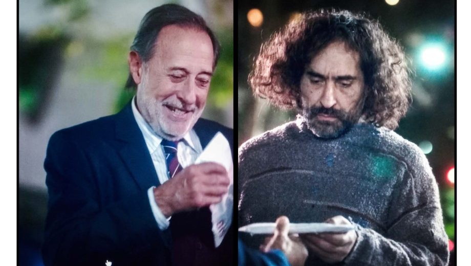 Kiran Sharbis, "el cartonero" sin nombre, durante la escena que compartió con Guillermo Francella en la cuarta temporada de El Encargado.