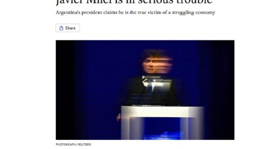 En la previa de la gira por EE.UU., duro artículo de The Economist sobre Milei: «está en serios problemas»