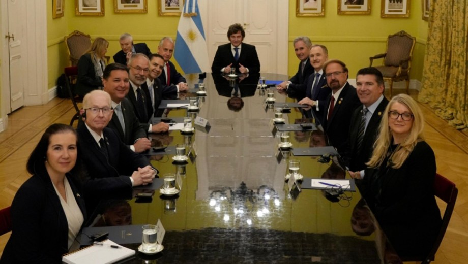 El presidente, Javier Milei, desarrolló una intensa agenda de reuniones este viernes en la Casa Rosada.