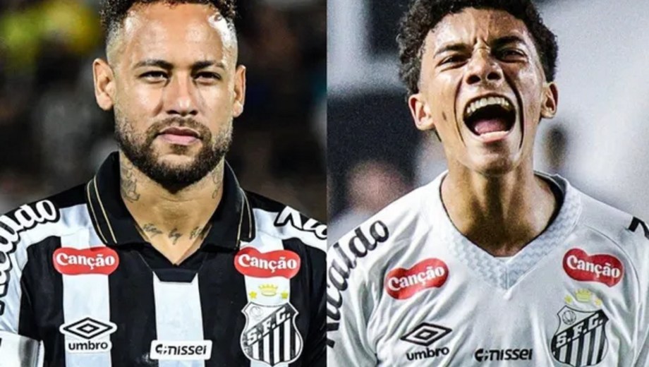 Neymar habló sobre la pelea con Robinho Jr. durante el entrenamiento del Santos.