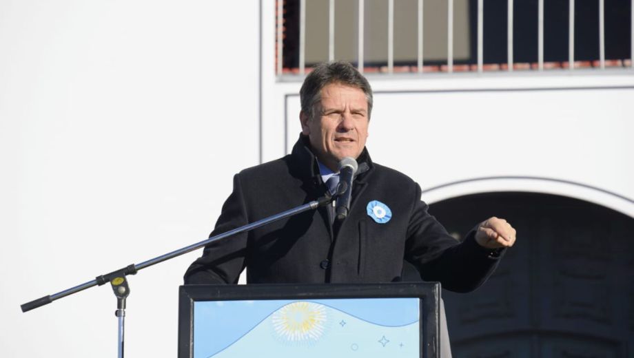 Gaido habló de su partido, Primero Neuquén. Foto: Florencia Salto. 