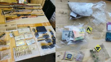 Megaoperativo en Junín y San Martín: 12 allanamientos, droga, armas y millones de una red narco