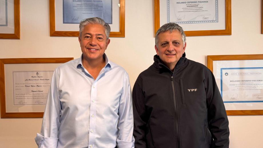 El gobernador mantuvo un encuentro con el presidente de YPF Horacio Marín (Neuquén informa)