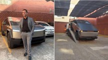 Imagen de Sin patente y en grúa: retiraron del Congreso el Tesla Cybertruck del diputado libertario Manuel Quintar
