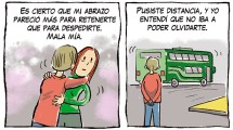 Imagen de «Distancia», la tira de Chelo Candia en el suple Viajes y Turismo