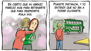 «Distancia», la tira de Chelo Candia en el suple Viajes y Turismo