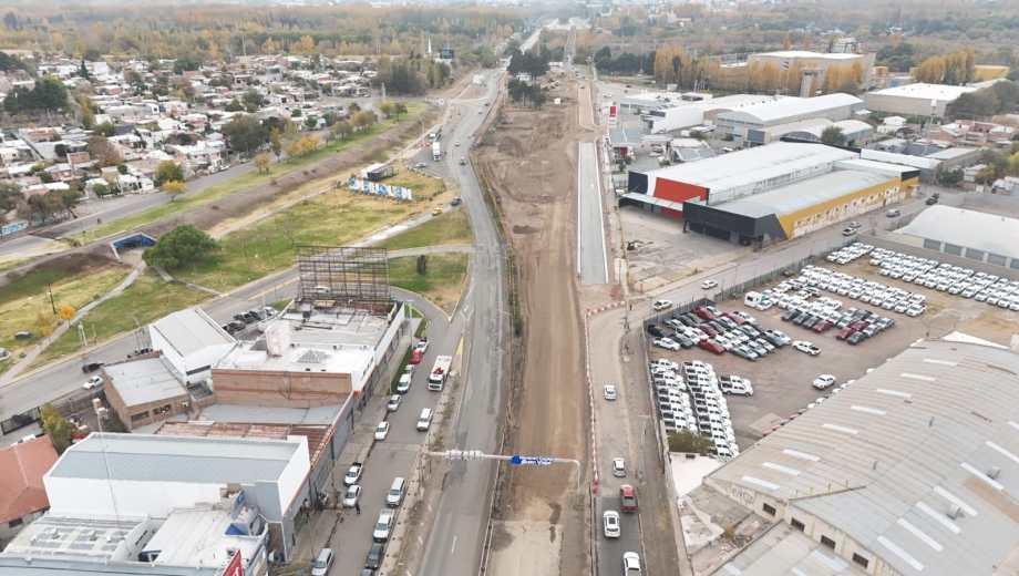 La avenida Mosconi será ampliada y la municipalidad busca un nuevo nombre (foto  Cecilia Maletti)
