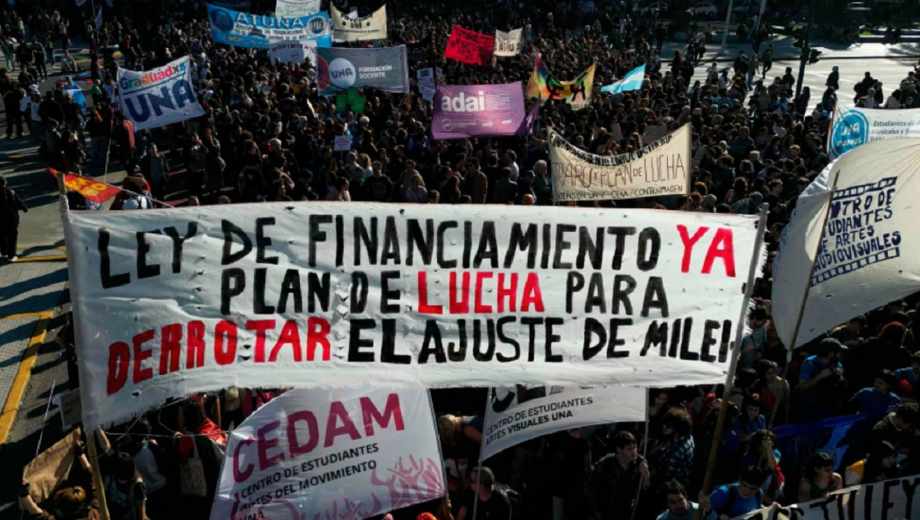 Cómo vivió el Gobierno la marcha universitaria. Foto: AFP 